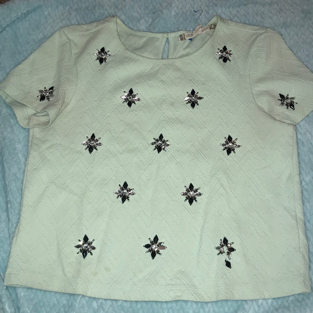 Beaded Chelsea & Violet shirt